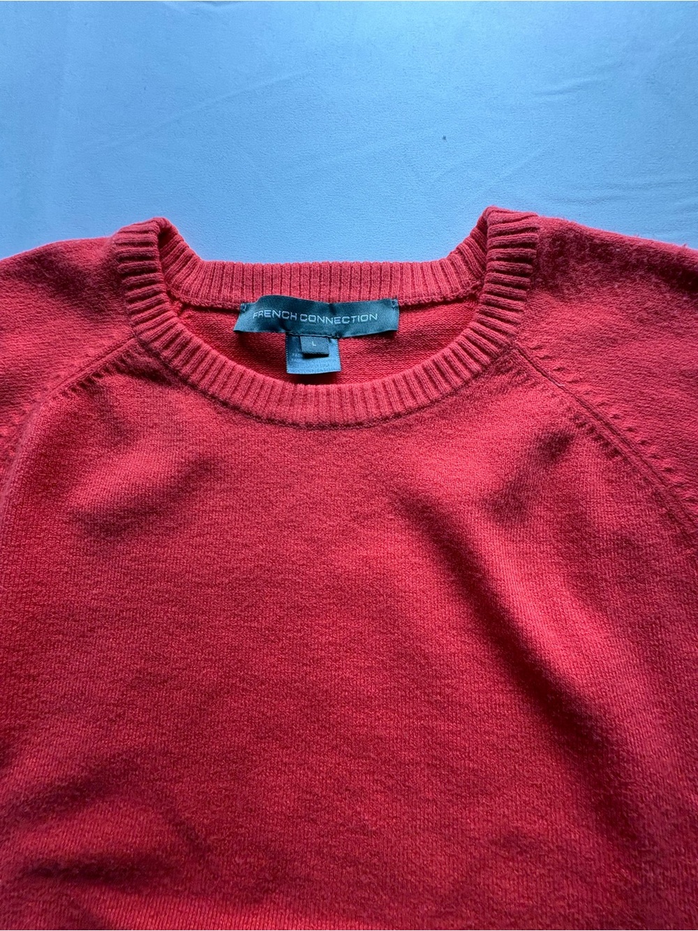 French Connection Women’s Orange Crewneck Sweater